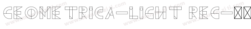 Geometrica-Light Reg字体转换